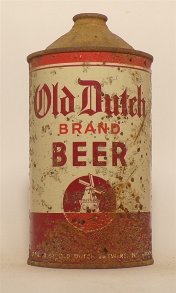 Old Dutch Brand Beer Quart Cone Top, USBC 215-18