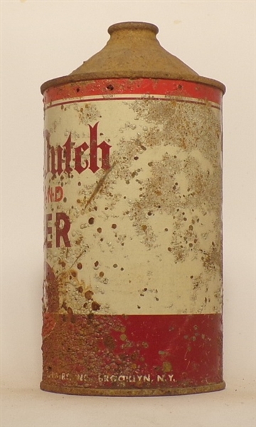 Old Dutch Brand Beer Quart Cone Top, USBC 215-18