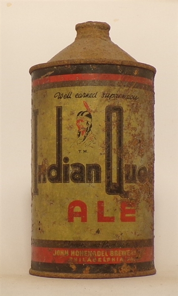 Indian Queen Ale Quart Cone Top, USBC 212-2