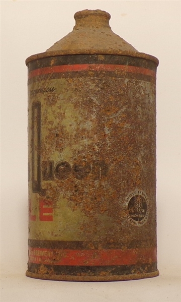 Indian Queen Ale Quart Cone Top, USBC 212-2