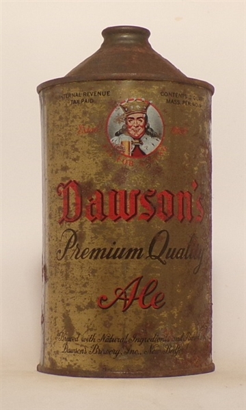 Dawson's Premium Quality Ale Quart Cone Top, USBC Like 206-15