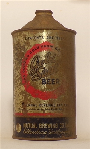 Gold Seal Quart Cone Top, USBC 210-10