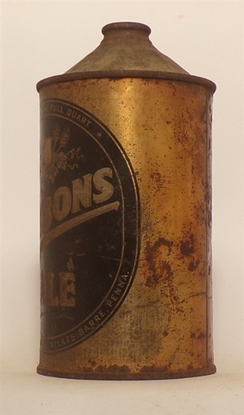 Gibbons Ale Quart Cone Top, USBC 210-2