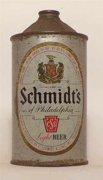 Schmidt's Beer Quart Cone Top #4, USBC 219-5