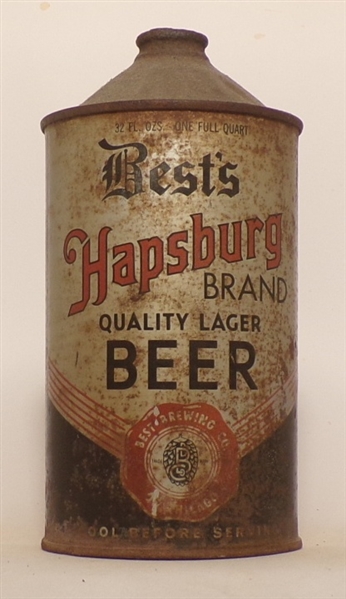 Best's Hapsburg Quart Cone Top, USBC 203-2