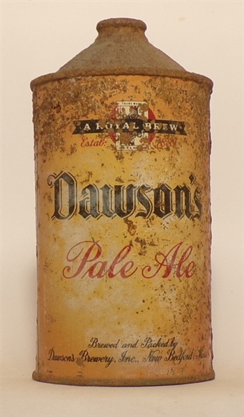 Dawson's Pale Ale Quart Cone Top, USBC 206-10