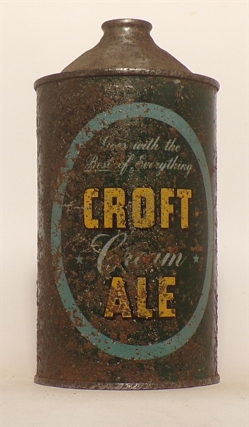 Croft Cream Ale Quart Cone Top #2, USBC 206-6