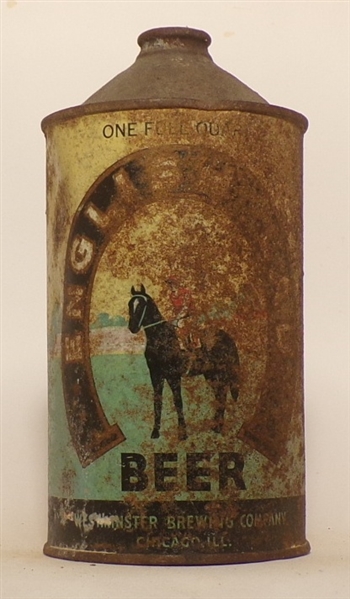 English Lad Beer Quart Cone Top, USBC 208-4