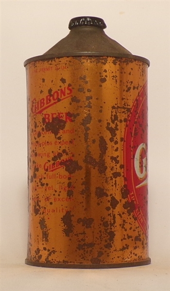 Gibbons Beer Quart Cone Top #1, USBC 210-4