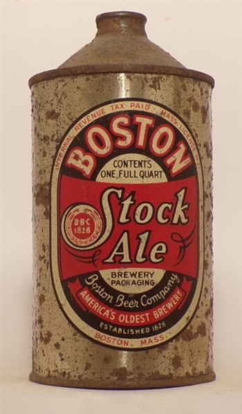 Boston Stock Ale Quart Cone Top, USBC 203-18