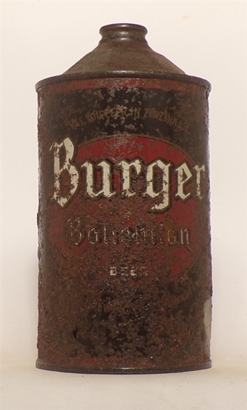 Burger Bohemian Beer Quart Cone Top, USBC 204-12