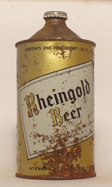 Rheingold Beer Quart Cone Top, USBC 218-8