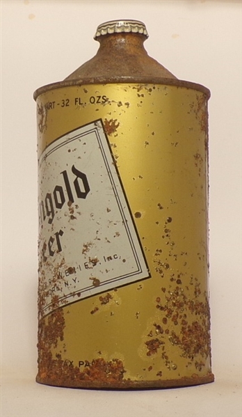 Rheingold Beer Quart Cone Top, USBC 218-8