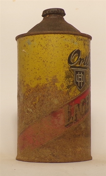 Ortlieb's Lager Beer Quart Cone Top, USBC 216-12