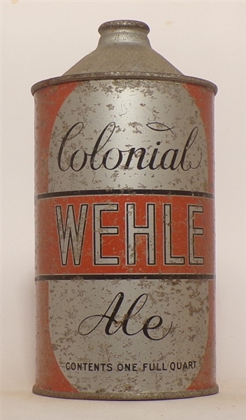 Colonial Wehle Ale Quart Cone Top, USBC 220-16