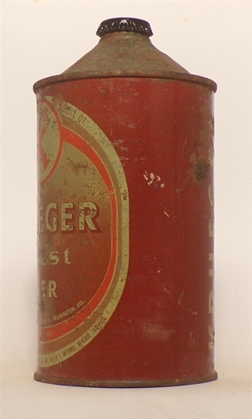 Krueger Finest Beer Quart Cone Top #2, USBC Like 214-1