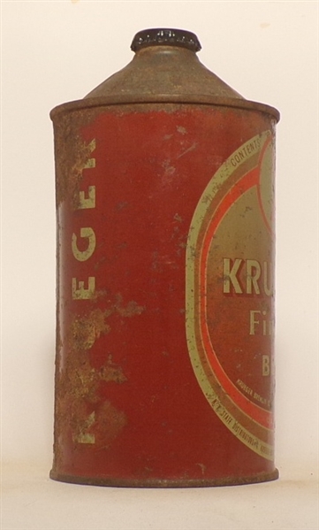 Krueger Finest Beer Quart Cone Top #2, USBC Like 214-1