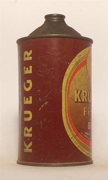 Krueger Finest Beer Quart Cone Top #3, USBC 214-1