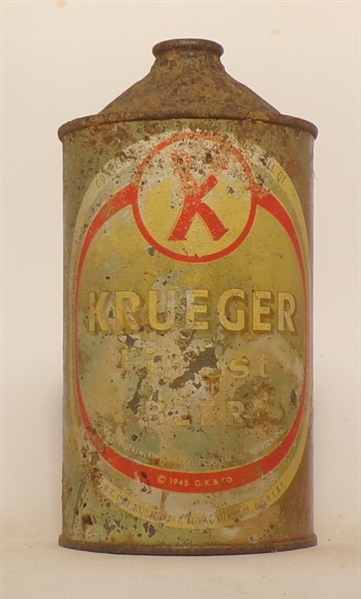 Krueger Finest Beer Quart Cone Top #4, USBC Like 213-18