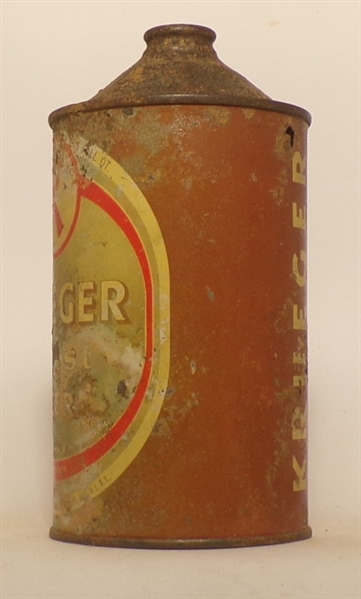 Krueger Finest Beer Quart Cone Top #4, USBC Like 213-18