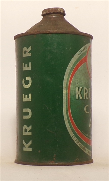 Krueger Cream Ale Quart Cone Top #4, USBC 213-14