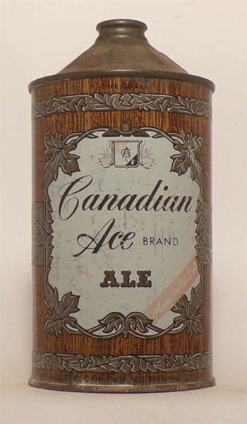 Canadian Ace Ale Quart Cone Top, USBC 205-4