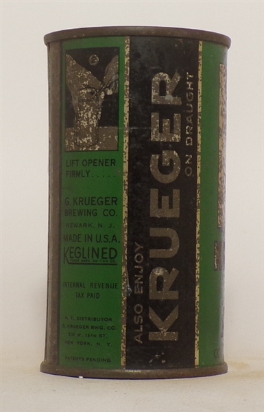 Krueger Cream Ale Opening Instructional Flat Top