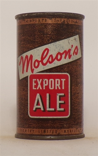 Molsons Ale Flat Top - Canada