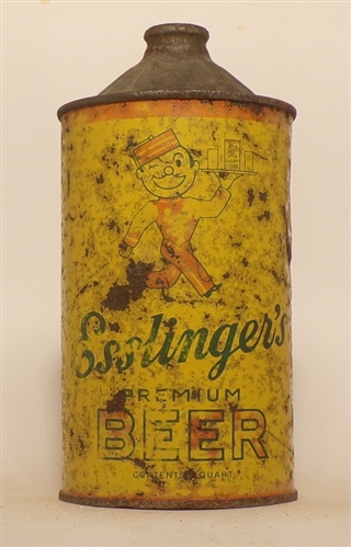 Esslingers Beer Quart Cone Top #1