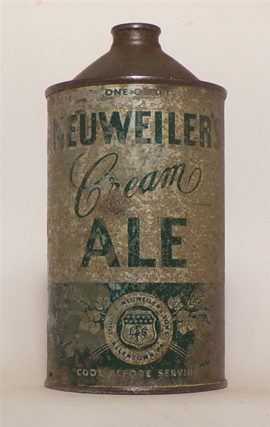 Neuweiler's Cream Ale Quart Cone Top