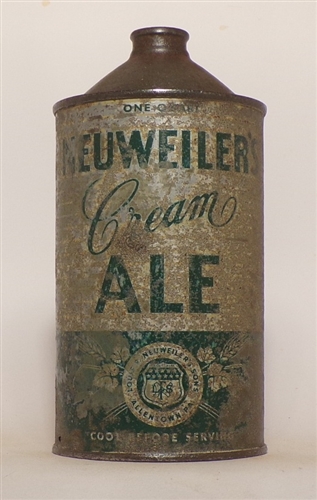 Neuweilers Cream Ale Quart Cone Top
