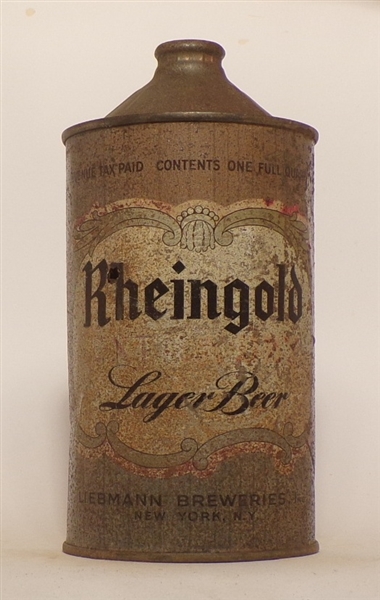 Rheingold Quart Cone Top