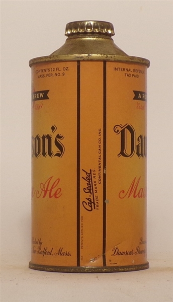 Dawson's Master Ale Low Profile Cone Top