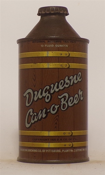 Duquesne Can-o-Beer High Profile Cone Top