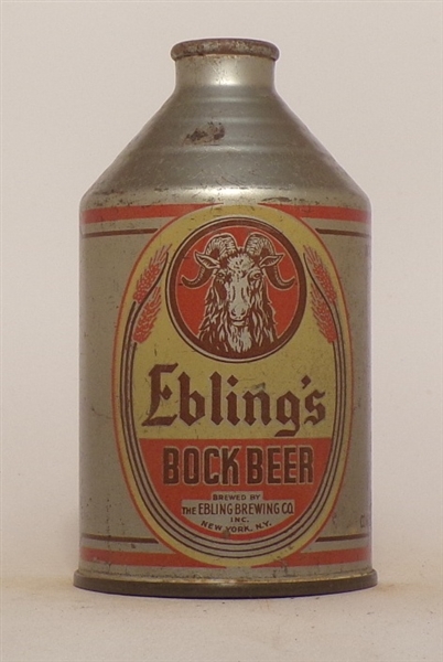 Ebling's Bock Beer Crowntainer