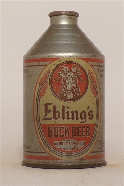 Ebling's Bock Beer Crowntainer