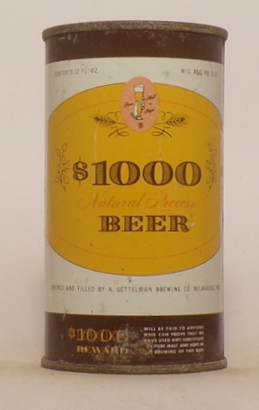 $1000 Beer Flat Top