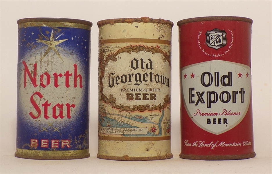 North Star/Old Georgetown/Old Export Flat Tops