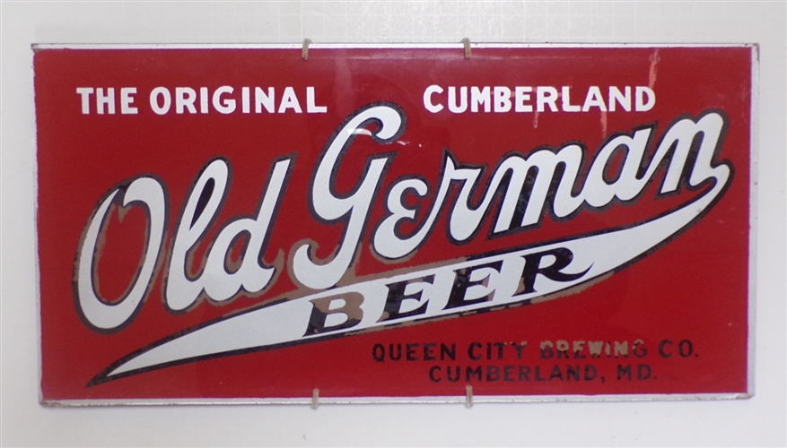 Old German Reverse-on-Glass Sign