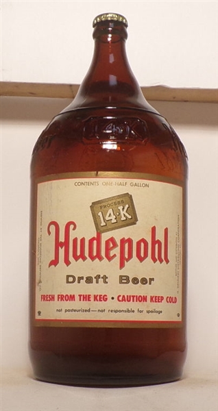 Hudepohl Half Gallon Bottle