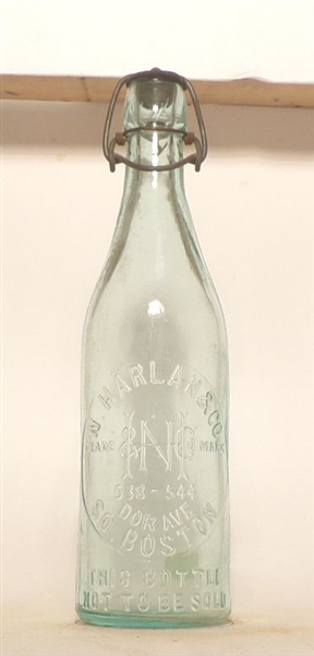 N. Harlan Embossed Blob Top Bottle, Boston, MA