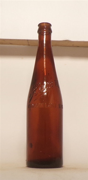 Hamm Embossed Bottle, Random Lake, WI