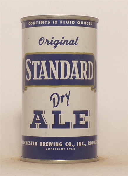 Standard Dry Ale Flat Top #1, Blue Letters