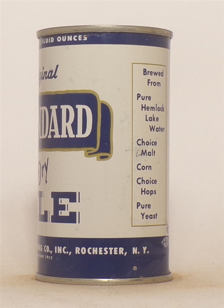 Standard Dry Ale Flat Top #1, Blue Letters