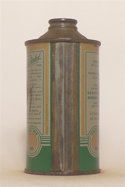 Beverwyck Cream Ale Low Profile Cone Top