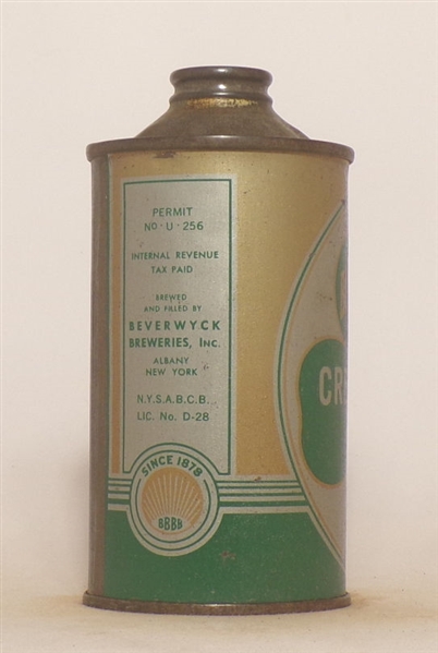 Beverwyck Cream Ale Low Profile Cone Top