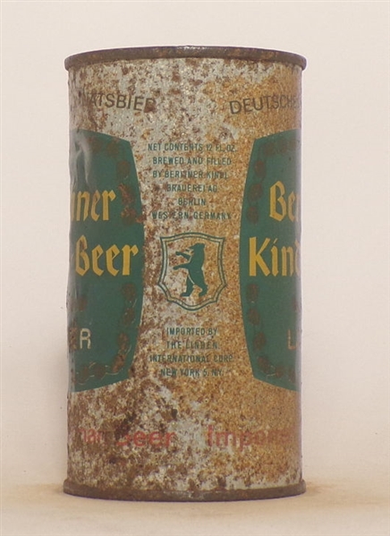 Tough! Berliner Kindl Flat Top, Germany