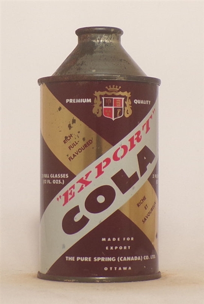 Export Cola Cone Top, Canada