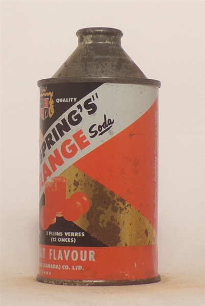 Pure Springs Orange Cone Top, Canada