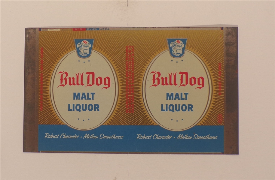 Bull Dog Malt Liquor  Body Blank #1